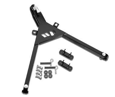 Warrior Universal Fixed Tow Bar With Mounting Brackets Black 862