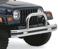 Rampage 1976-2006 Jeep Wrangler Double Tube Bumper Front With Hoop 8420