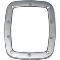 Rampage 1976-2006 Jeep Wrangler CJ Taillight Bezel Brushed Aluminum  508470