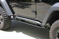 Rampage 2007-2014 Jeep Wrangler Unlimited Rubicon Retractable Rock slider Step 4dr Black 88732
