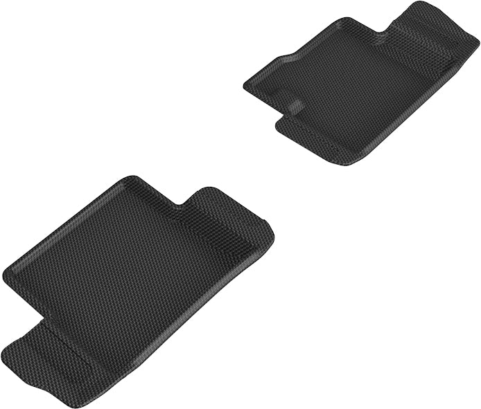 3D Maxpider 2021-2024 Ferrari Portofino M Kagu 2nd Row Carbon Fiber Embossed Pattern Black Floor Mats L1FI00421509