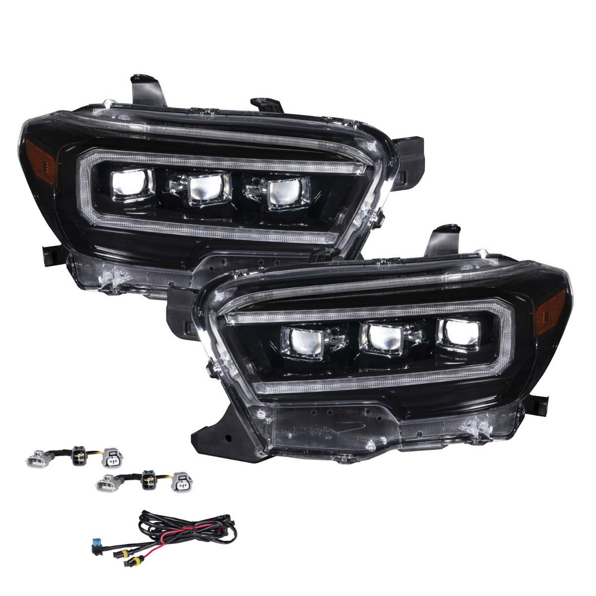FORM Lighting 2016-2022 Toyota Tacoma Sequential LED Projector Headlights Pair FL0001