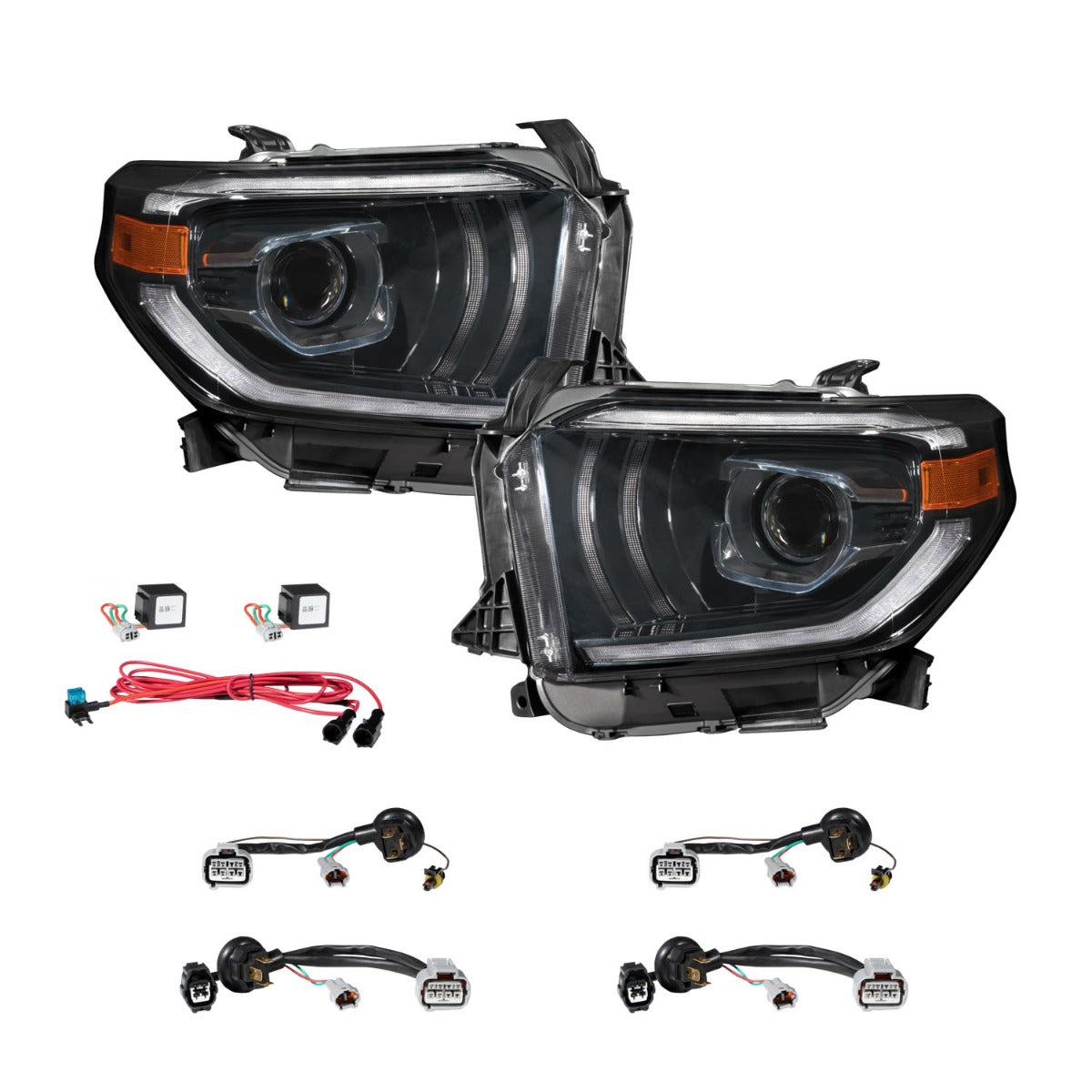 Form Lighting 2014-2021 Toyota Tundra LED Projector Headlights Pair FL0003