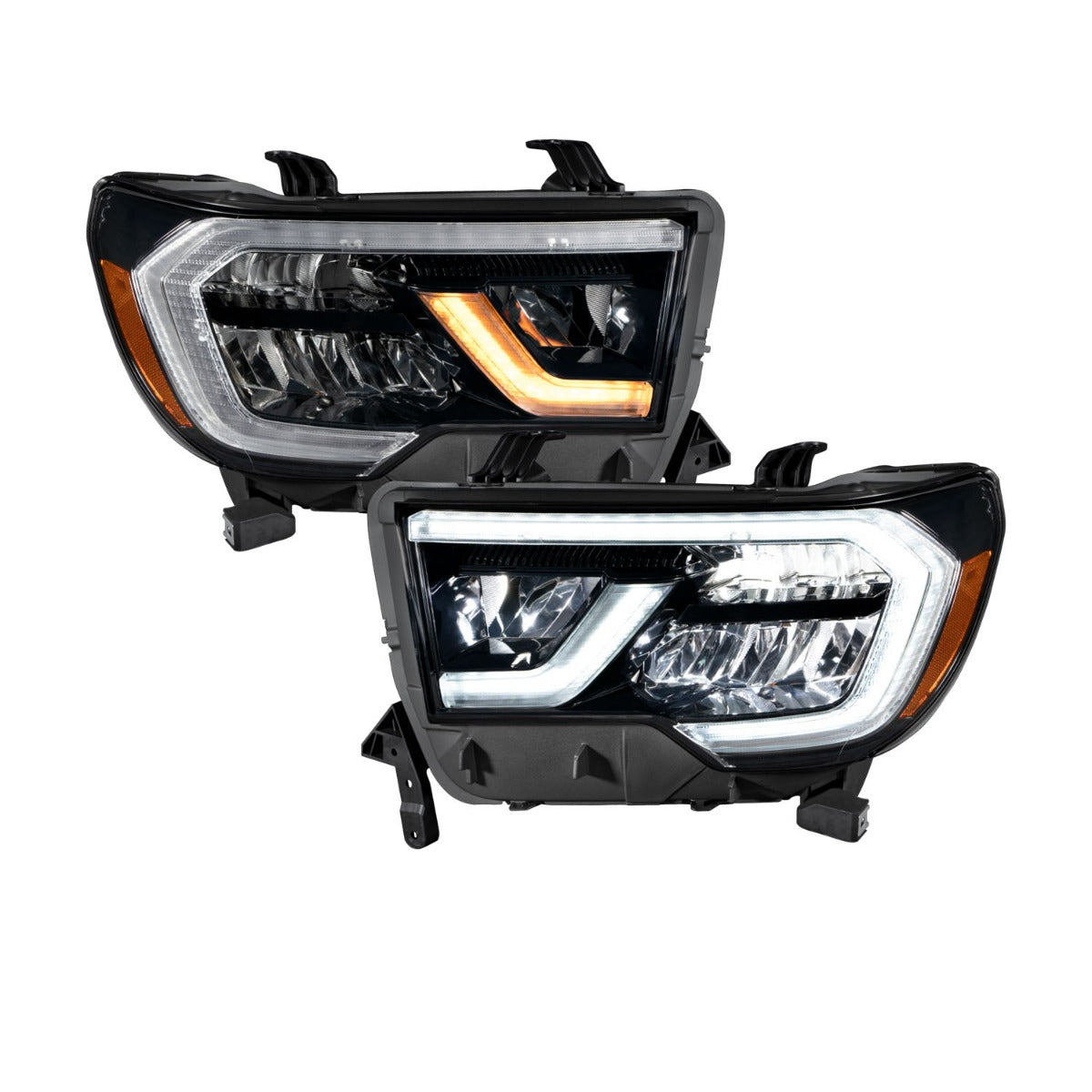 FORM Lighting 2007-2013 Toyota Tundra 2008-2017 Toyota Sequoia LED Reflector Headlights Pair FL0010