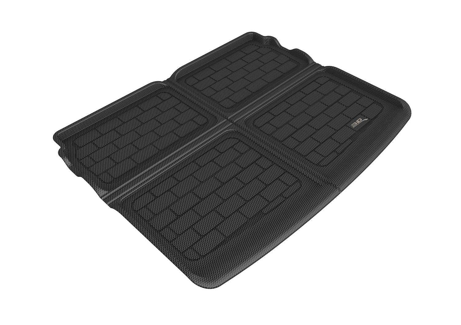 3D Maxpider 2021-2024 Ford Bronco Sport Kagu Carbon Fiber Embossed Pattern Cargo Liner Black M1FR1431309