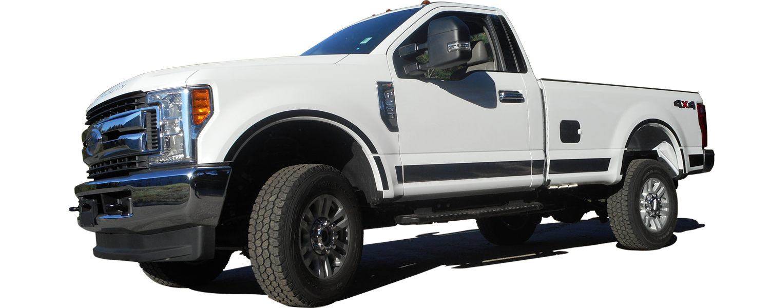 QAA 2017-2022 Ford F250 F350 Super Duty 2dr 4dr Pickup Truck 2 pc Chrome Plated ABS plastic Mirror Cover Set Top Half only Snap on replacement MC57321