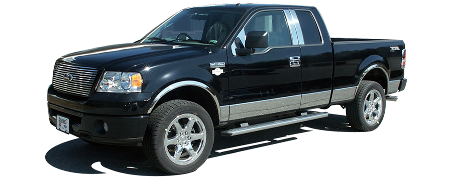 QAA 2009-2014 Ford F-150 2dr 4dr Pickup Truck 4 piece Chrome Plated ABS plastic Mirror Cover Set MC49310