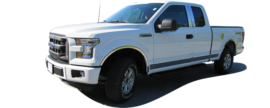QAA 2017-2020 Ford F-150 2017-2022 F-250 F-350 Super Duty 2dr 4dr Pickup Truck 2 piece Chrome Plated ABS plastic Mirror Cover Set MC57322
