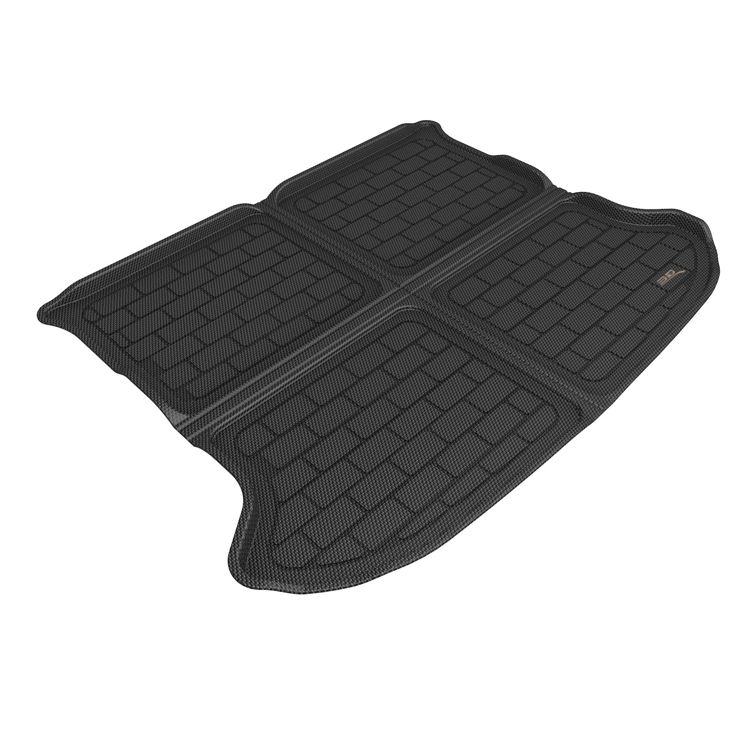 3D Maxpider 2023-2024 Genesis Gv60 Custom Fit Kagu Carbon Fiber Embossed Pattern Black Cargo Liner M1GS0121309