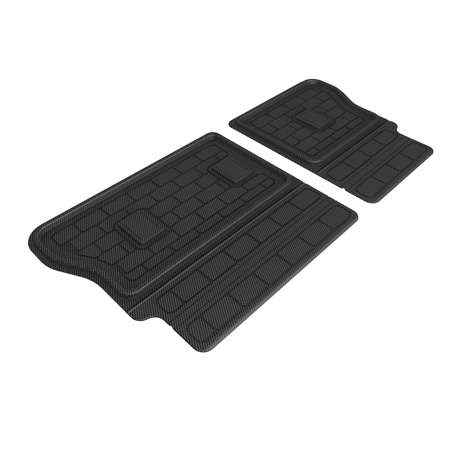 3D Maxpider 2022-2024 Genesis Gv70 Custom Fit Kagu Seatback Protector Carbon Fiber Embossed Pattern Black Cargo Liner Q1GS0111309