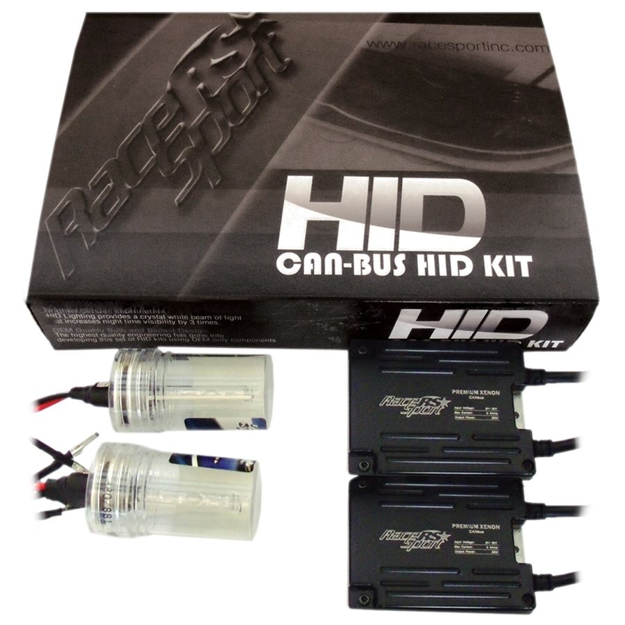 Race Sport  H3 GEN5 55 watt SUPER SLIM Ballast Kit Canbus HID Conversion Headlight Kit H3-8K-G5-CANBUS