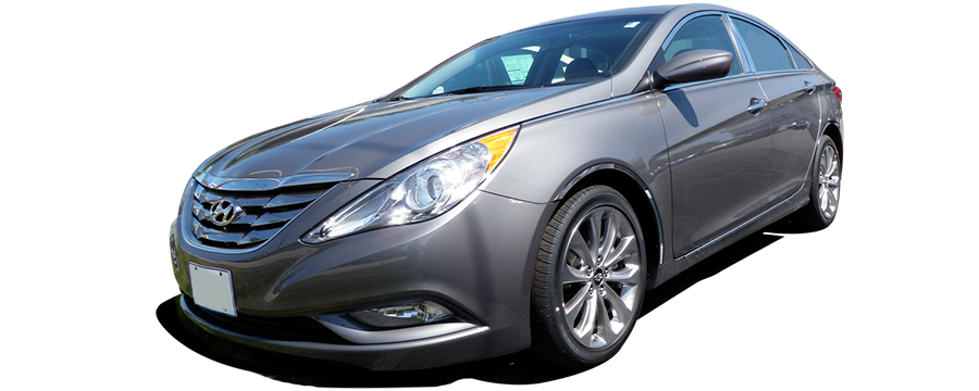 QAA 2015-2019 Hyundai Sonata 4 door Sedan 8 piece Chrome Plated ABS plastic Door Handle Cover Kit W/O passenger side key access DH15360