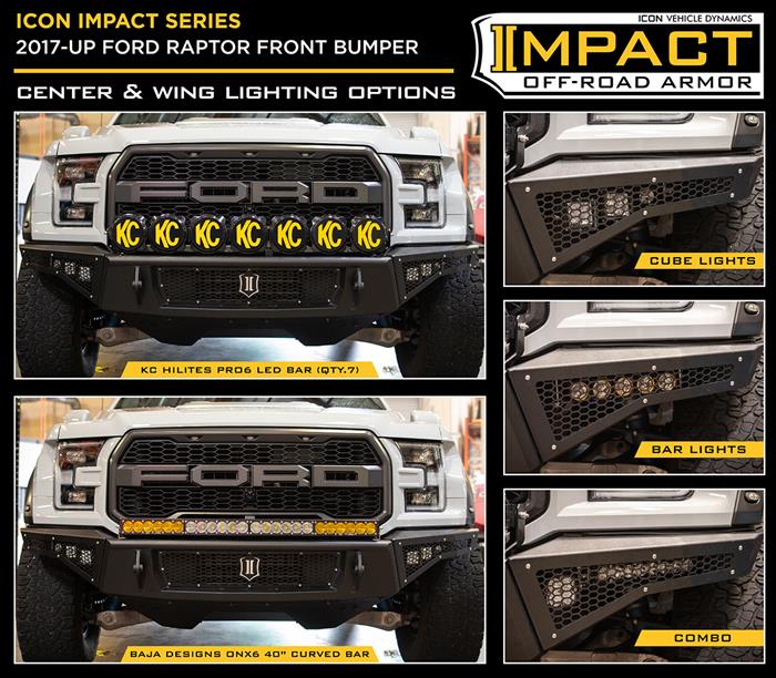Icon Vehicle Dynamics 2017-2021 Ford Raptor Front Impact Bumper 95150