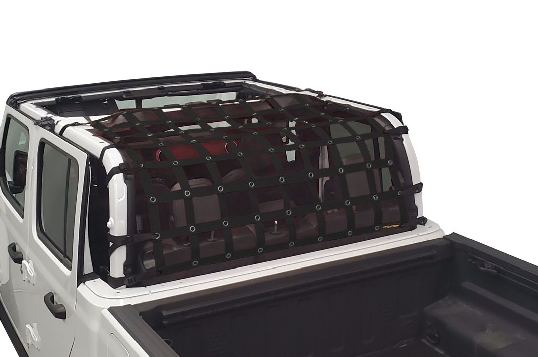 DirtyDog 2019-2020 Jeep Gladiator JT Netting Front Kit 4 door Black JT4N19R1BK