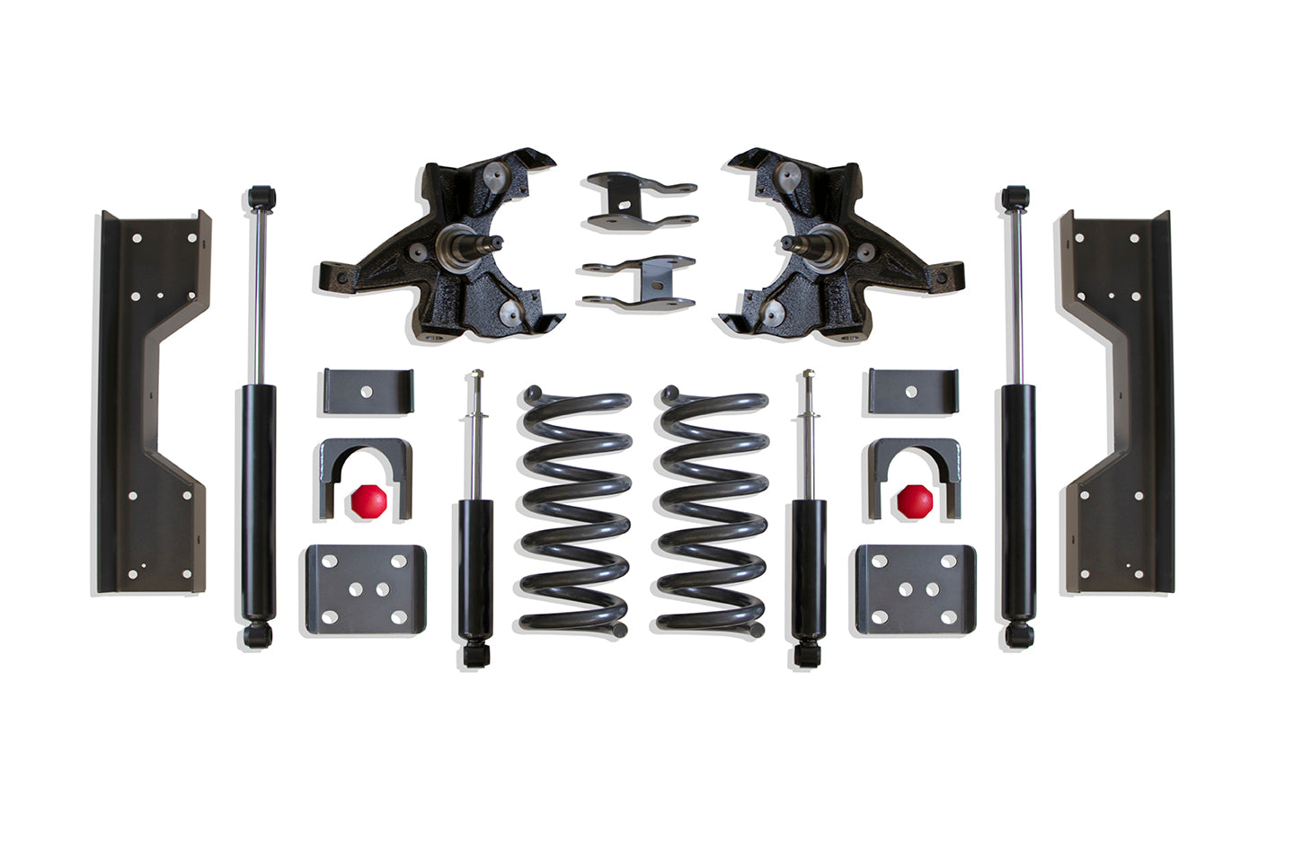 MaxTrac Suspension 2WD 4"-6" Lowering Kit Including V6 Coils Hd Spindles Flip Kit C-Notch Shock Angle Corrector & Front Rear Shocks K330546H-6