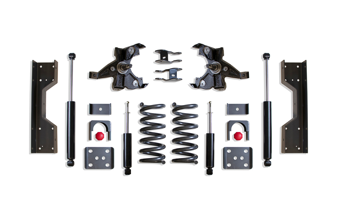 MaxTrac Suspension 2WD 4"-6" Lowering Kit Including V6 Coils Ld Spindles Flip Kit C-Notch Shock Angle Corrector & Front Rear Shocks K330546L-6