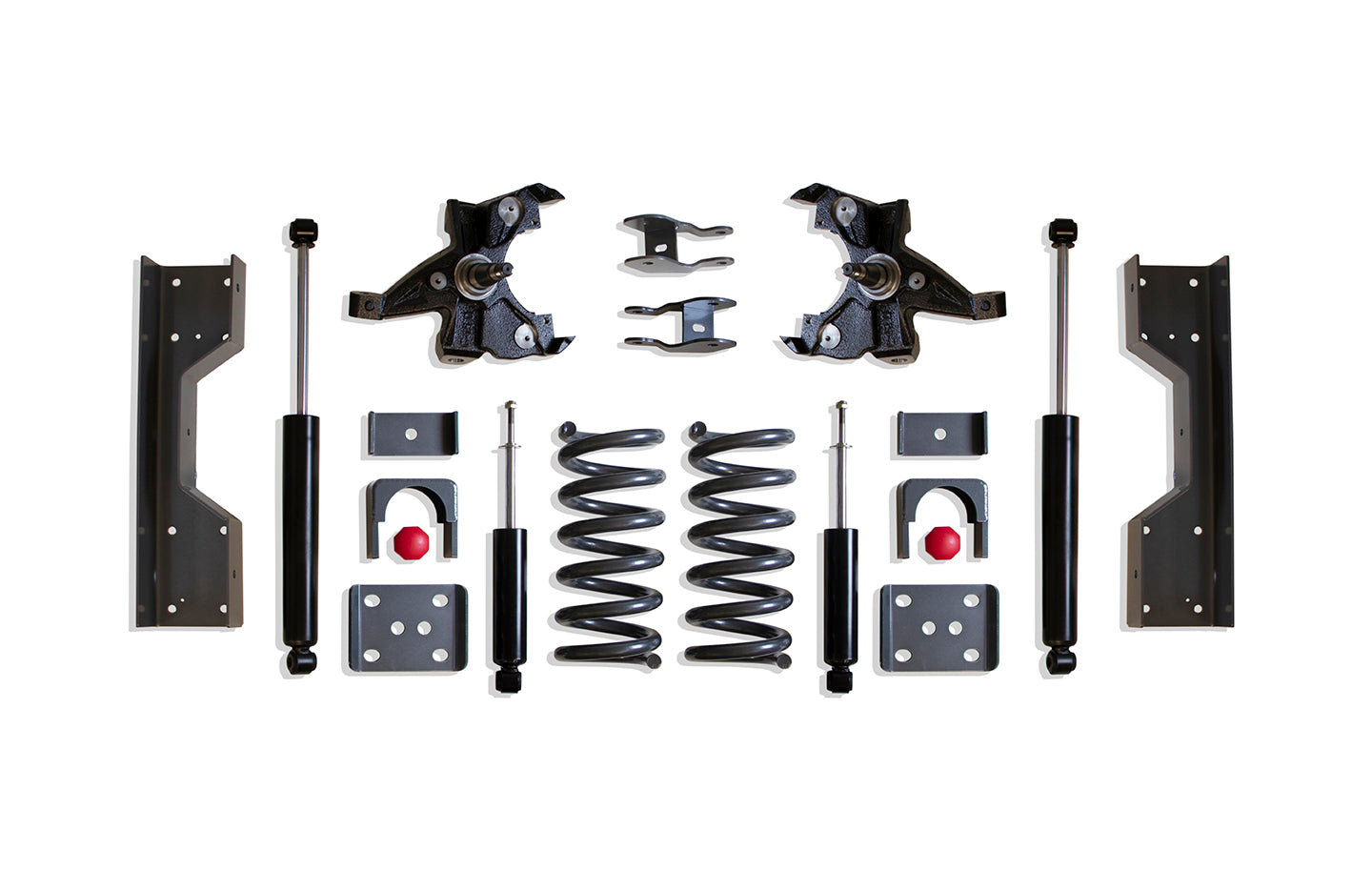 MaxTrac Suspension 2WD 4"-6" Lowering Kit Including V8 Coils Ld Spindles Flip Kit C-Notch Shock Angle Corrector & Front Rear Shocks K330546L-8