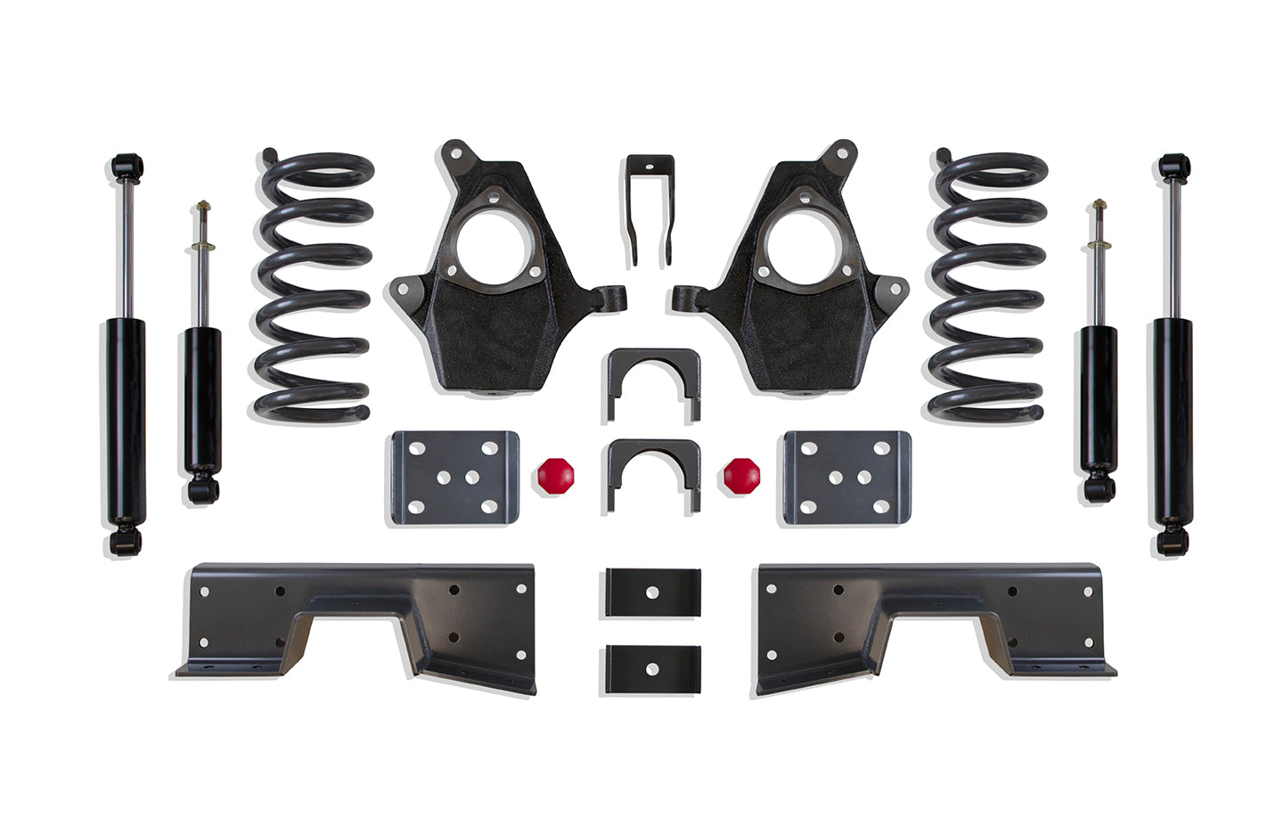 MaxTrac Suspension 2WD 4"-6" Lowering Kit Including V6 Coils Spindles Flip Kit C-Notch Shock Angle Corrector & Front Rear Shocks K330946-6