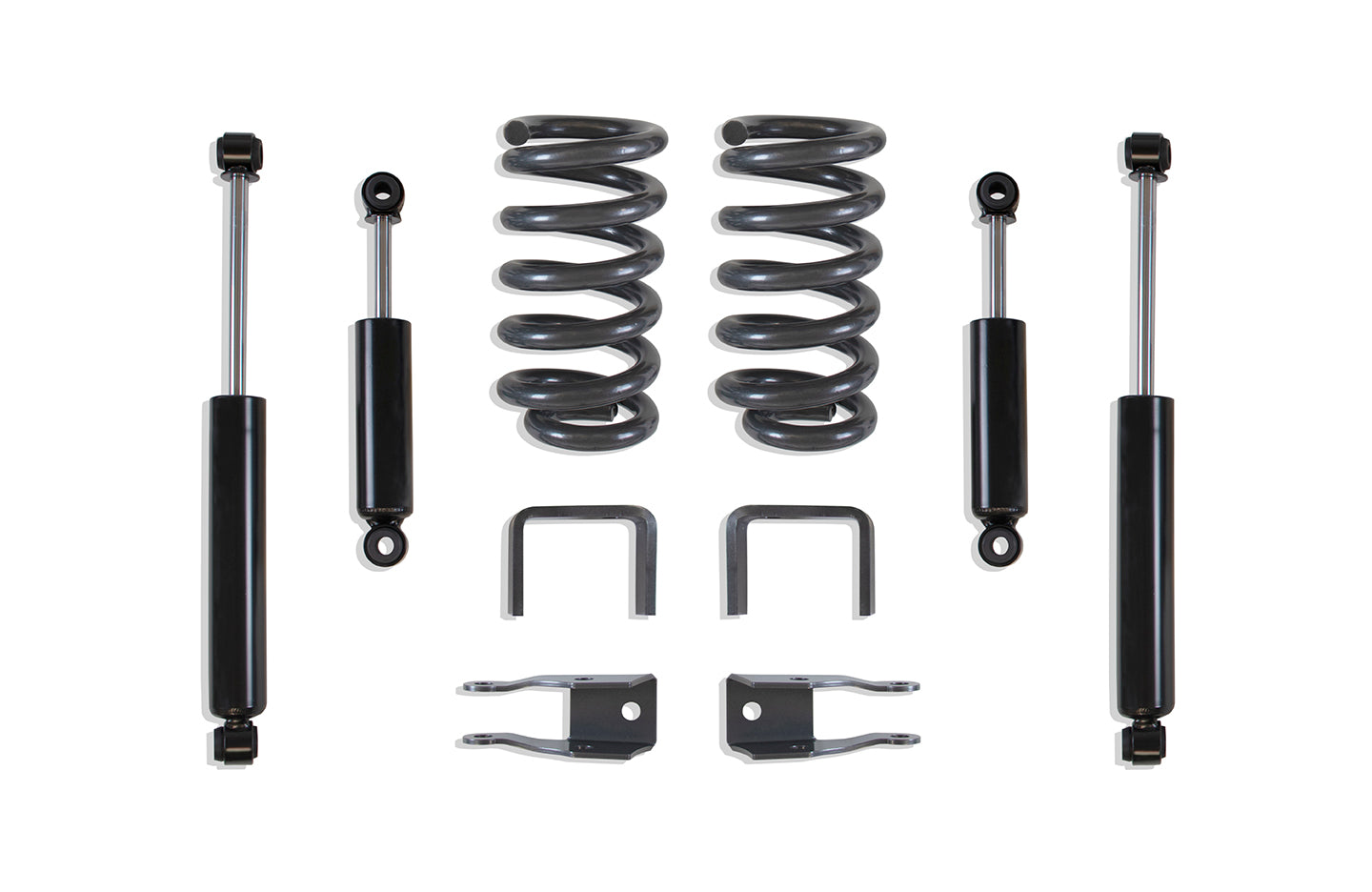 MaxTrac Suspension 1973-1987 Chevrolet C10 GMC C10 2WD 3"-5" Lowering Kit Including Coils Flip Kit Rear Shock Angle Correctors & Front Rear Coils K331135