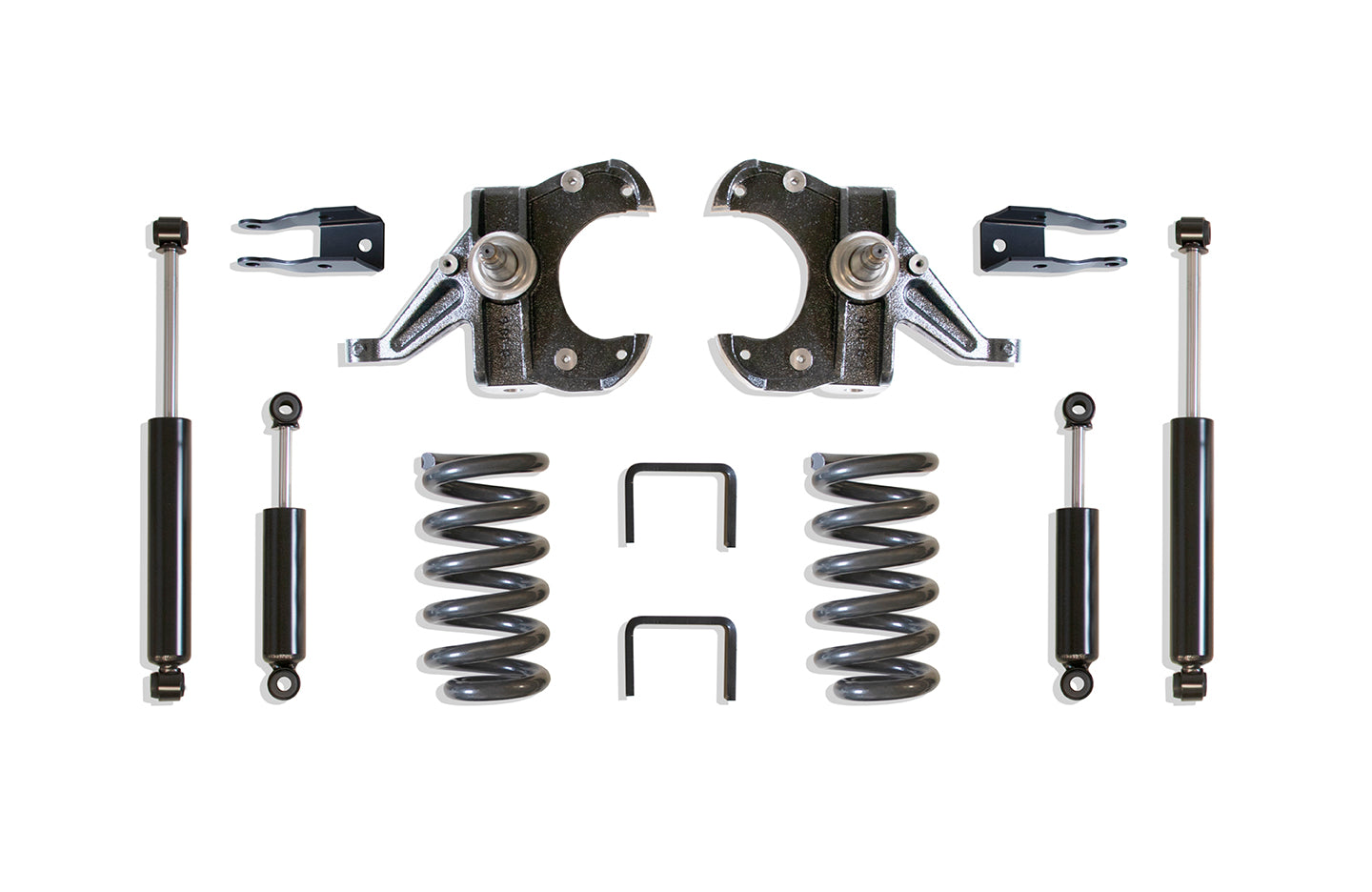 MaxTrac Suspension 2WD 5.5"-5" Lowering Kit Including Hd Spindles Coils Flip Kit Rear Shock Angle Correctors & Front Rear Shocks K331155H