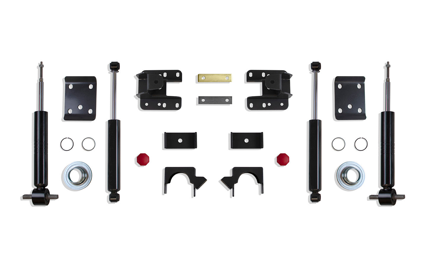 MaxTrac Suspension 2007-2019 Chevrolet Silverado 1500 GMC Sierra 1500 2WD 4WD 3"-5" Lowering Kit Including Front Struts Flip Kit Hangers & Rear Shocks K331335S