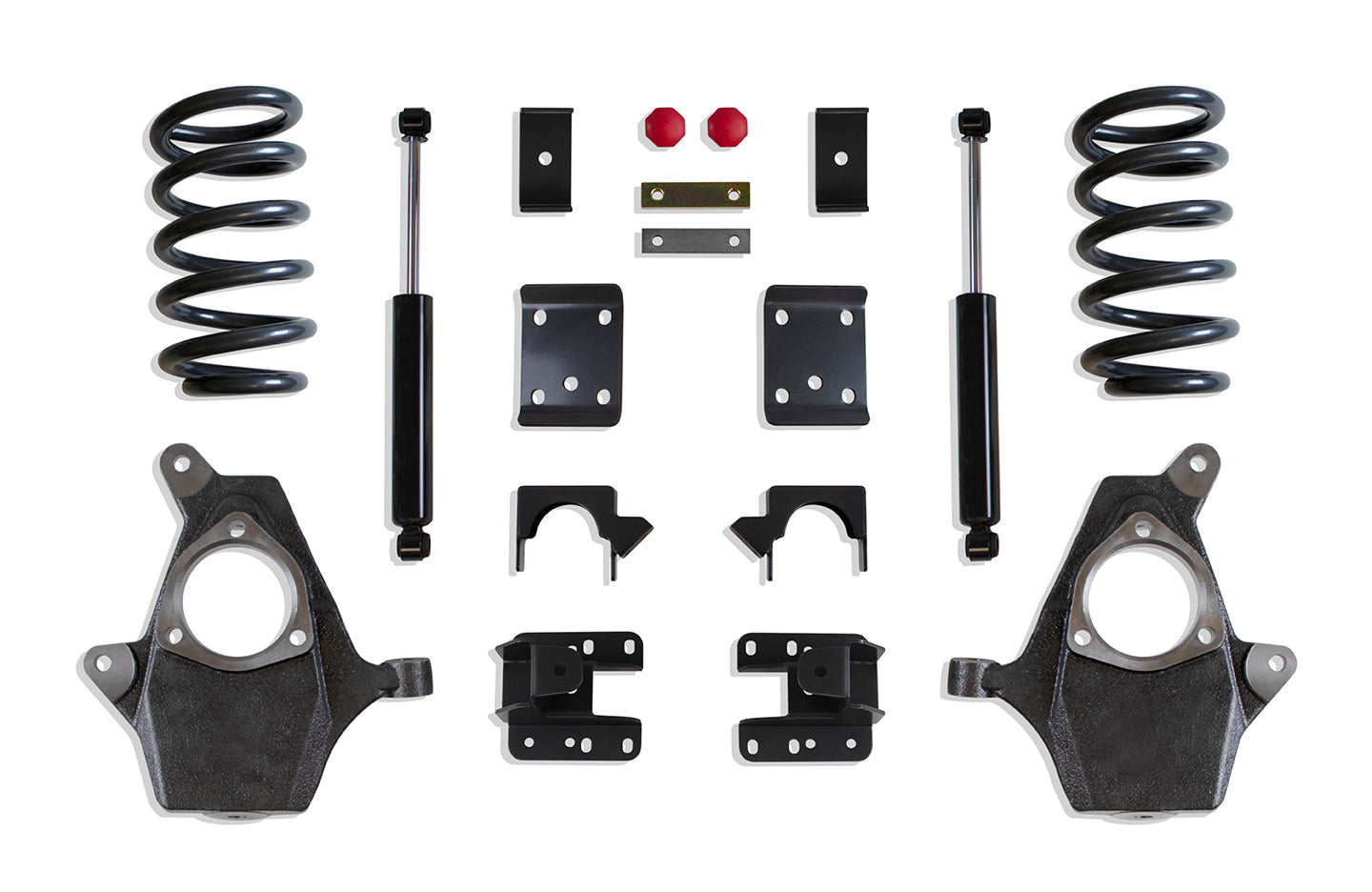 MaxTrac Suspension 2WD 4WD 4"-6" Lowering Kit Including Sc Coils Spindles Flip Kit Hangers & Rear Shocks K331346-6