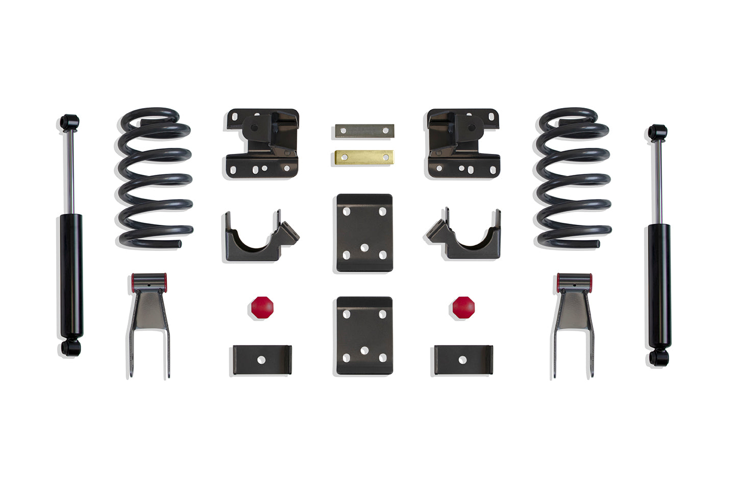MaxTrac Suspension 2WD 4WD 2"-4" Lowering Kit Inluding Ec/Dc Coils Flip Kit Hangers Shackles & Rear Shocks K331524-8