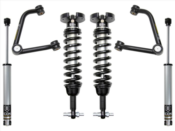 ICON Vehicle Dynamics 2019-2021 GMC Sierra Chevrolet Silverado 1500 1.5-3.5" Lift Stage 2 Suspension System With Tubular Uca K73062T