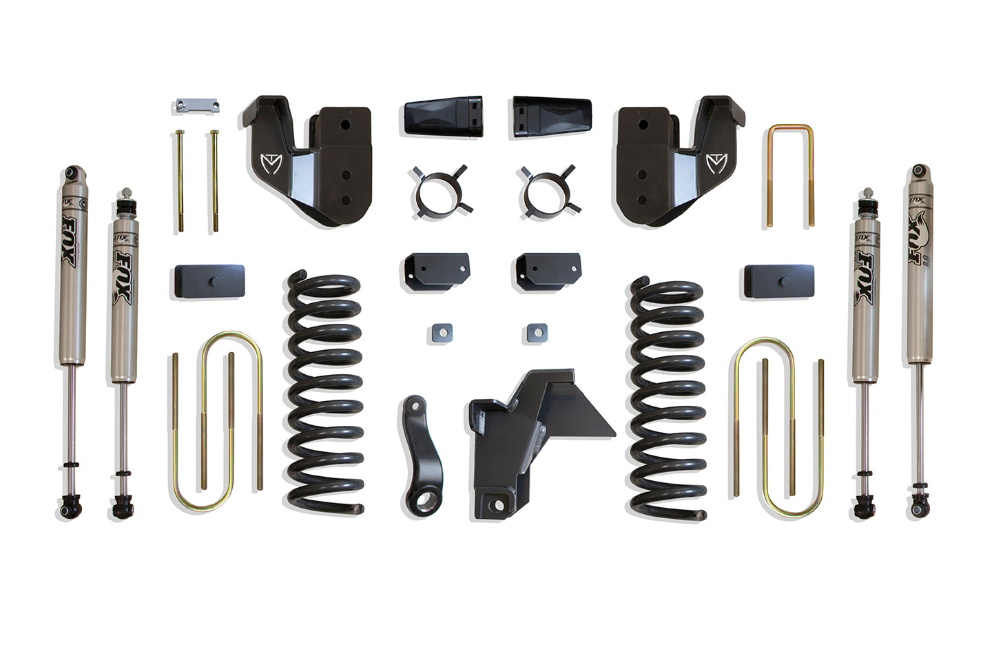 MaxTrac Suspension 4" Lift Kit Including Diesel Coils Radius Arm Trac Bar Bracket U-Bolts & Front Rear Fox 2.0 Performance Series Shocks K947541F