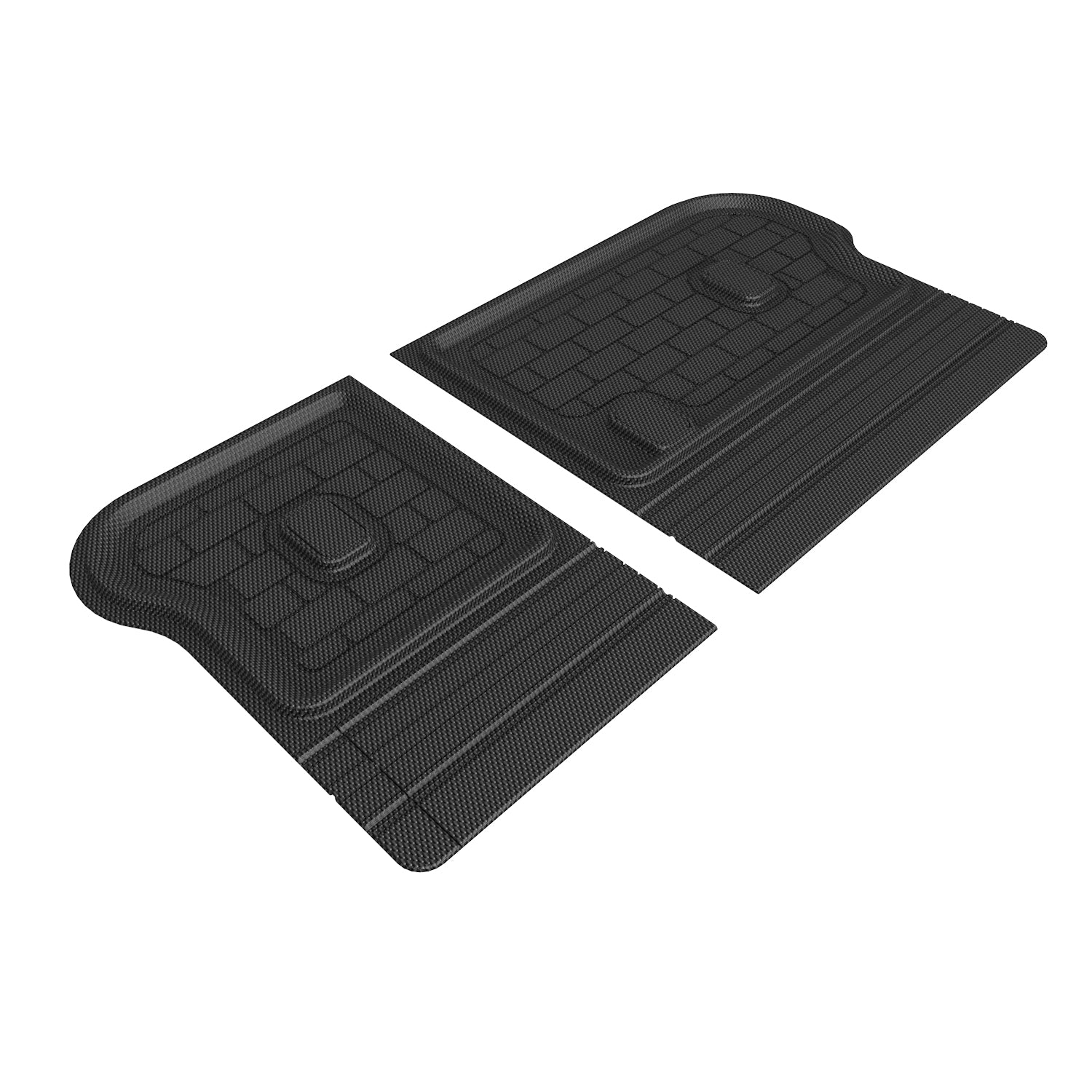 3D Maxpider 2023-2024 Kia Sportage Kagu Carbon Fiber Embossed Pattern Seatback Protector Black Cargo Liner Q1KA0721309