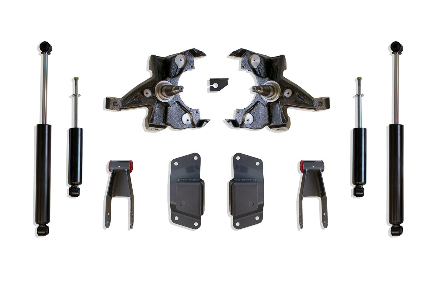 MaxTrac Suspension 2WD 2"-4" Lowering Kit Including Hd Spindles Hangers Shackles & Front Rear Shocks KS330524H