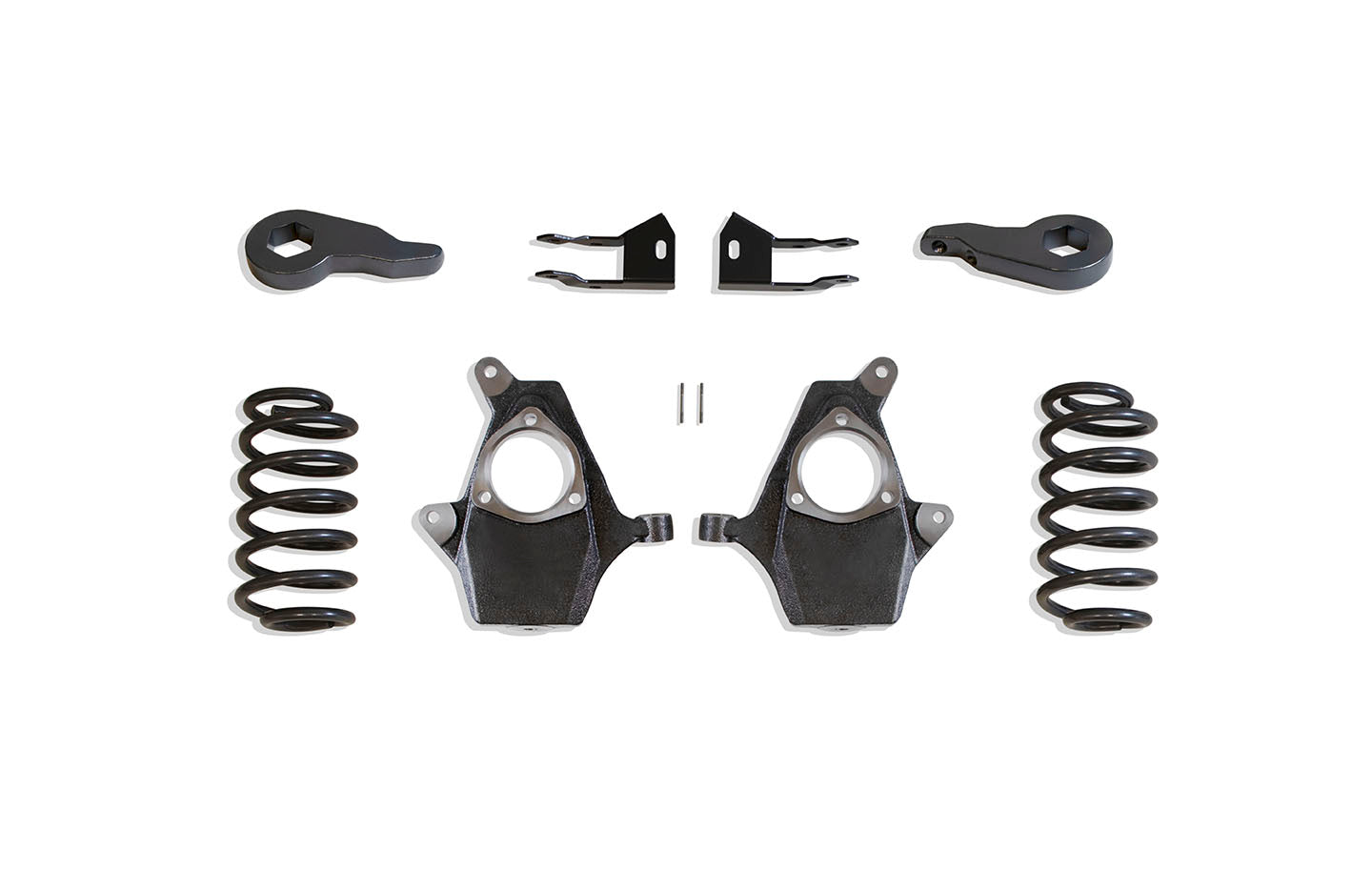 MaxTrac Suspension 2WD 4WD 3"-4" Lowering Kit Including Spindles Torsion Keys Rear Coils Shock Extenders & Sensor Rods KS331034
