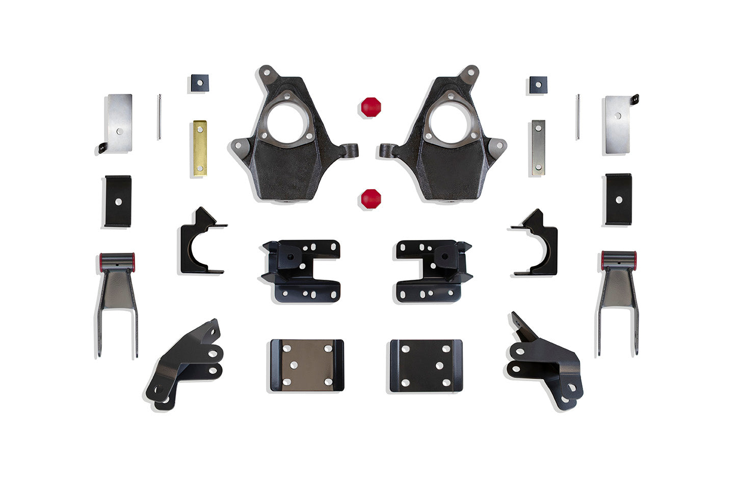 MaxTrac Suspension 2"-4" Lowering Kit Including Spindles Flip Kit Hangers Shackles Rear Shocks Extenders & Magneride Sensor Provisions KS331324M