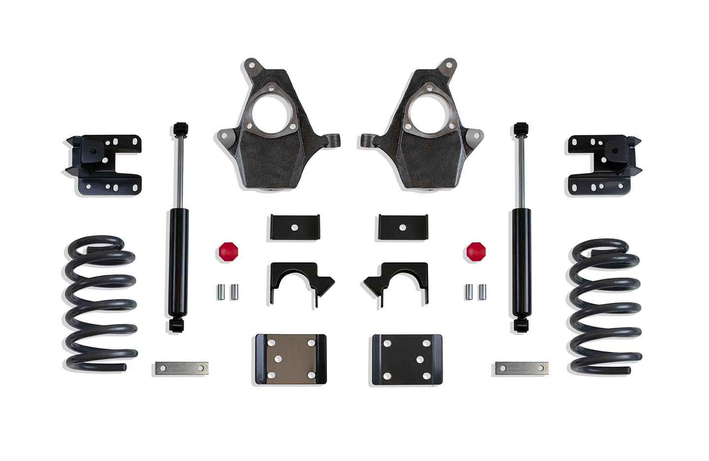 MaxTrac Suspension 2WD 4WD 3"-5" Lowering Kit Including Sc Coils Spindles Flip Kit Hangers & Rear Shocks KS331335-6