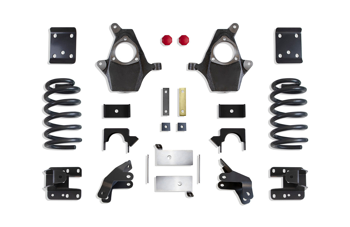 MaxTrac Suspension 4"-6" Lowering Kit Including Ec/Cc Coils Spindles Flip Kit Hangers Rear Shock Extenders & Magneride Sensor Provisions KS331546-8M