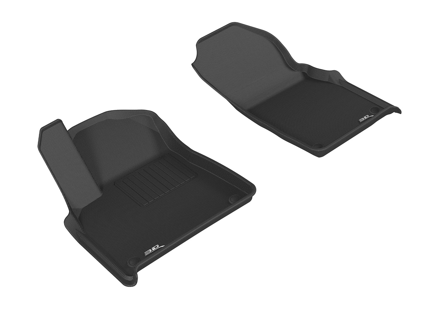 3D Maxpider 2022-2024 Acura MDX 1st Row Kagu Carbon Fiber Embossed Pattern Floor Mat Black L1AC01611509