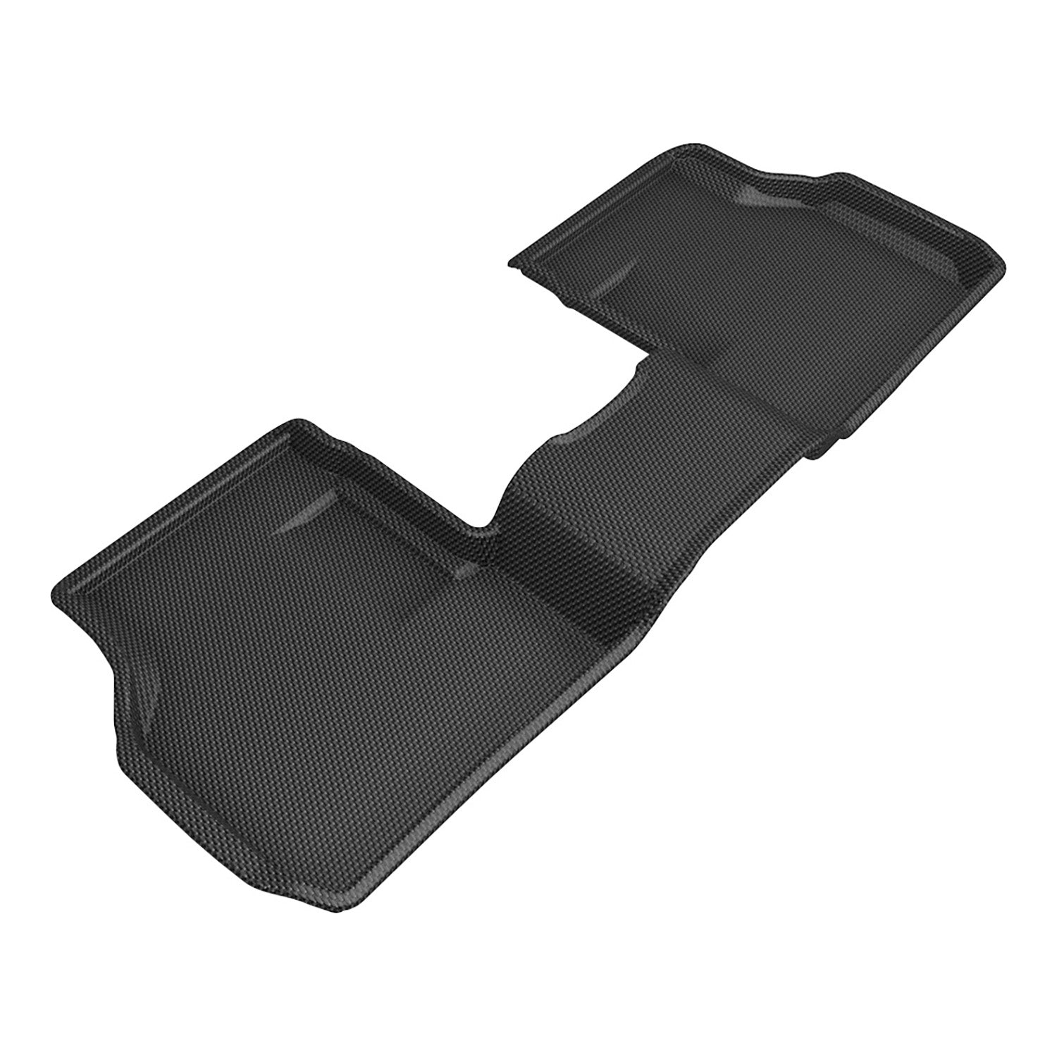 3D Maxpider 2023-2024 Dodge Hornet Custom Fit Floor Mat 2nd Row Kagu Carbon Fiber Embossed Pattern Black L1DG03521509