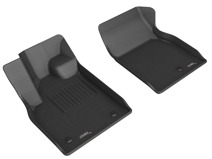 3D Maxpider 2021-2023 Ford Mustang Mach-E Custom Fit Kagu Black 1st Row Floor Liner L1FR13811509