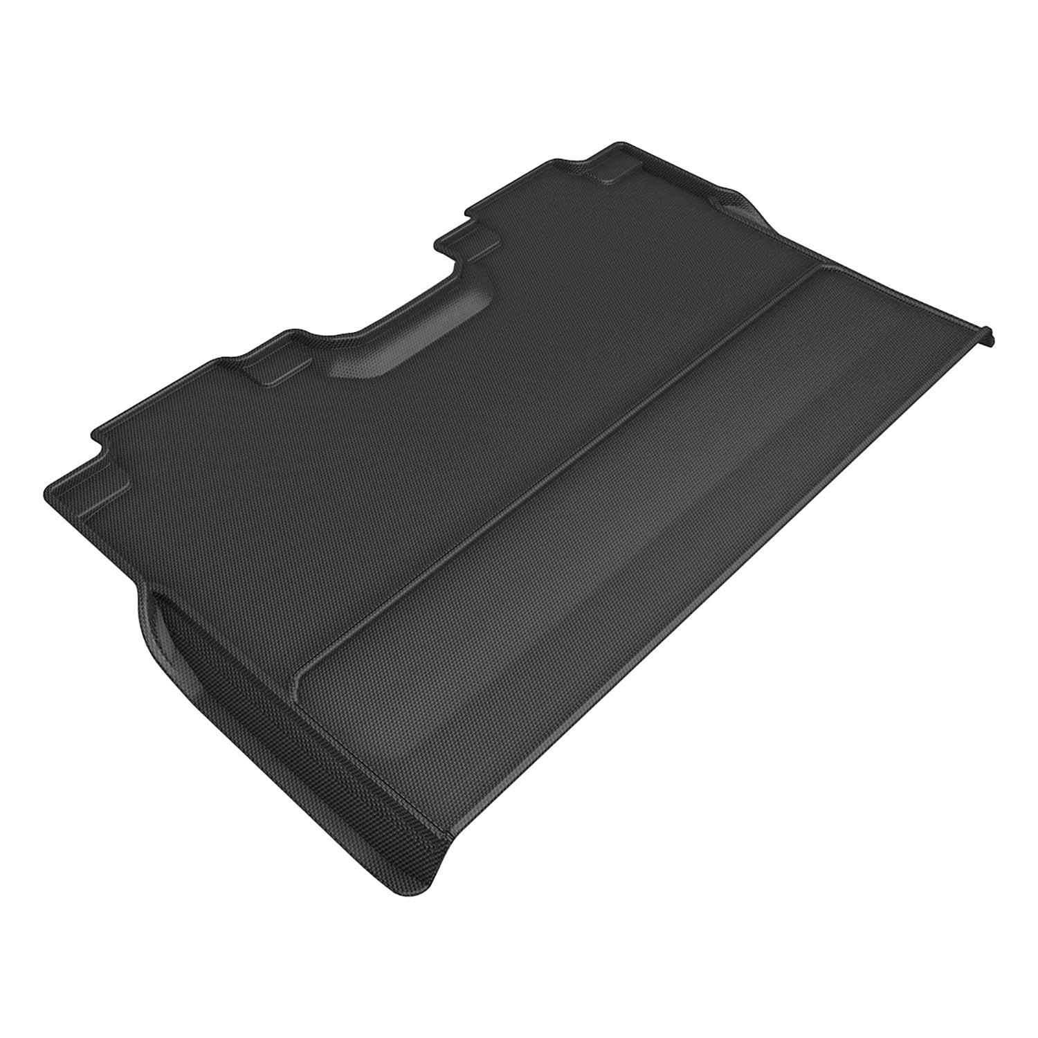 3D Maxpider 2022-2023 Ford F-150 SuperCrew Custom Fit Kagu 2nd Row Carbon Fiber Embossed Pattern Black Floor Mats L1FR15321509