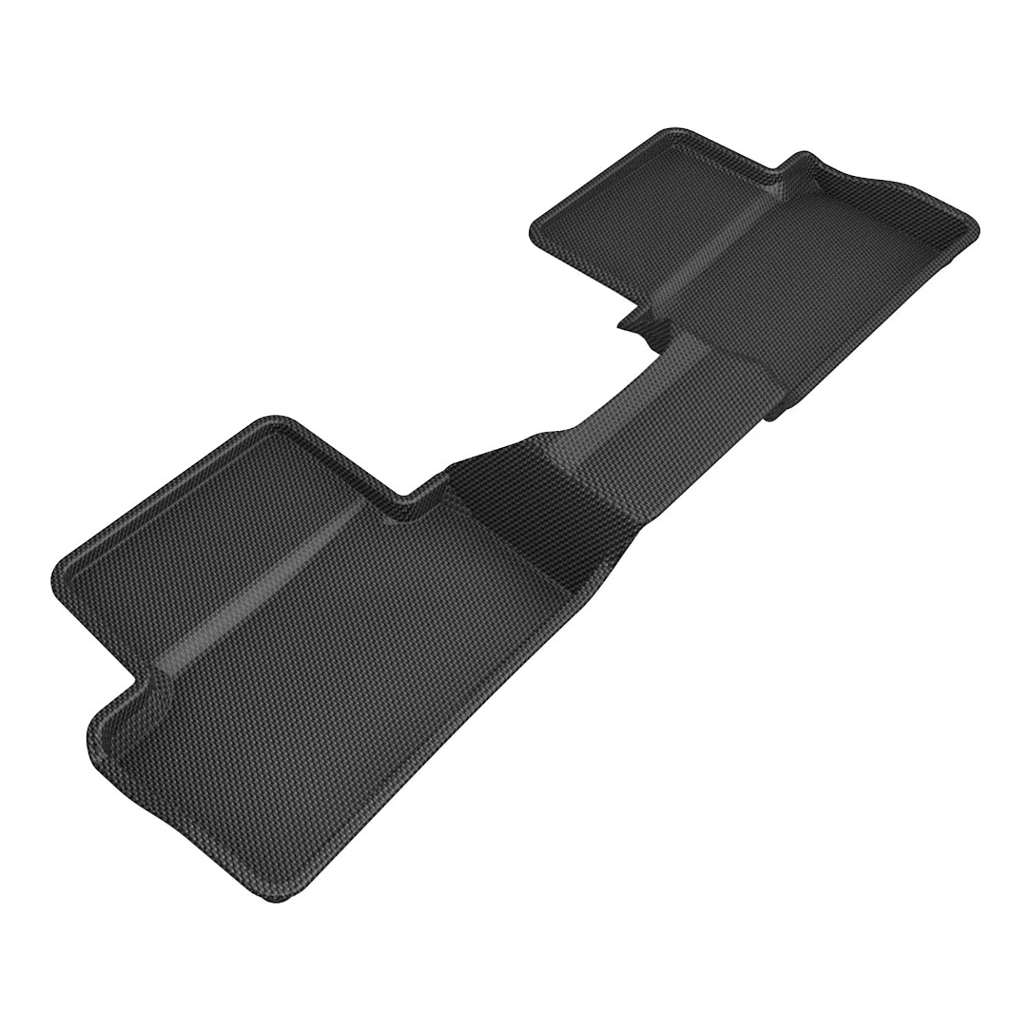 3D Maxpider 2021-2024 Ford Bronco Custom Fit Kagu 2nd Row 2 Door Carbon Fiber Embossed Pattern Floor Mat Black L1FR15421509