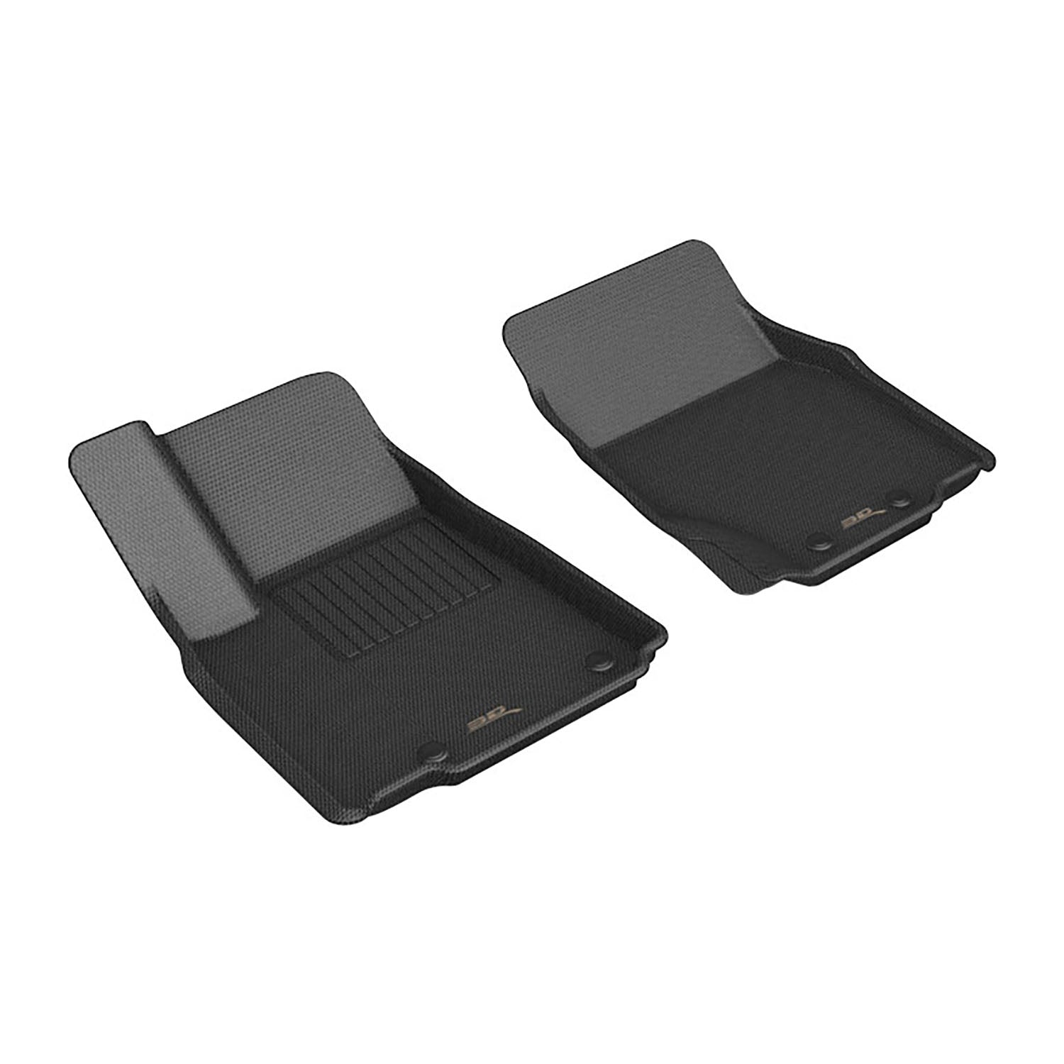 3D Maxpider 2022-2024 Jeep Grand Cherokee Kagu Black 1st Row Floor Liner L1JP02711509
