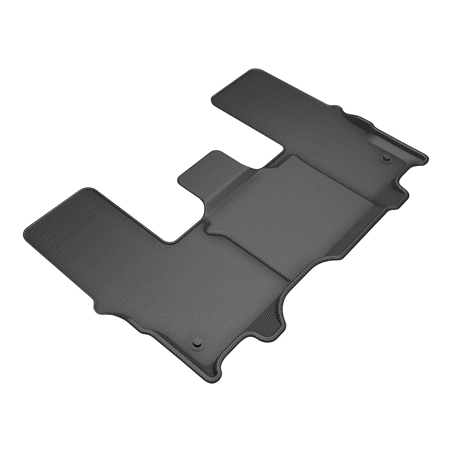 3D Maxpider 2022-2024 Jeep Wagoneer 8 Seat Kagu 3Rd Row Floor Mat Carbon Fiber Embossed Pattern Black L1JP02831509
