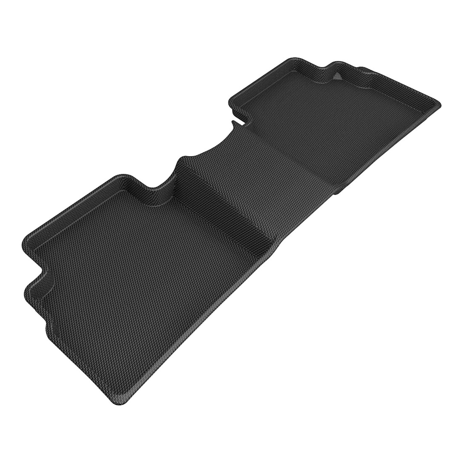 3D Maxpider 2023-2024 Kia Sportage Custom Fit Kagu 2nd Row Carbon Fiber Embossed Pattern Black Floor Mats L1KA07721509