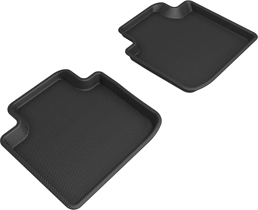 3D Maxpider 2005-2011 Lexus GS Kagu 2nd Row Carbon Fiber Embossed Pattern Black Floor Mats L1LX00421509