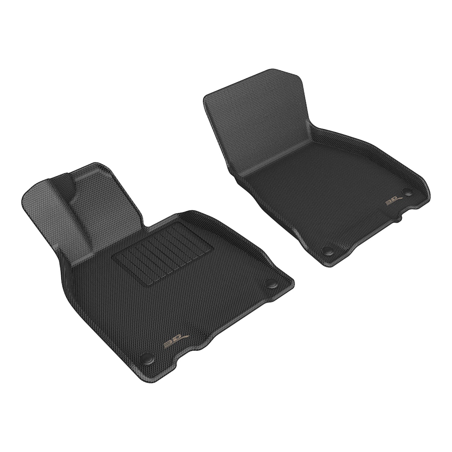 3D Maxpider 2023-2024 Mercedes-Benz EQE Sedan V295 Custom Fit Kagu 1st Row Carbon Fiber Prints Black Floor Mats L1MB17211509