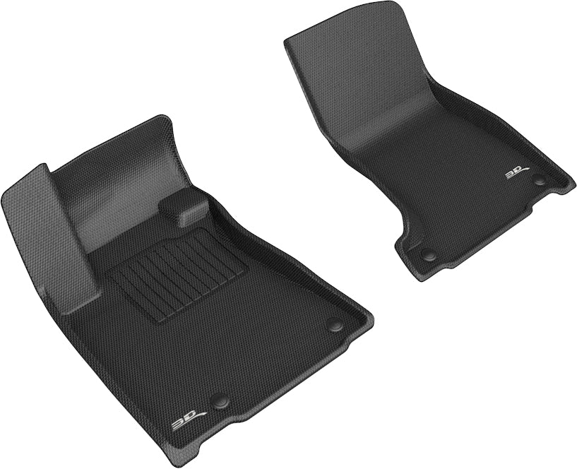 3D Maxpider 2019-2024 Subaru Ascent Custom Fit Kagu 1st 2nd 3rd Row Carbon Fiber Embossed Pattern Black Floor Mats L1SB03901509