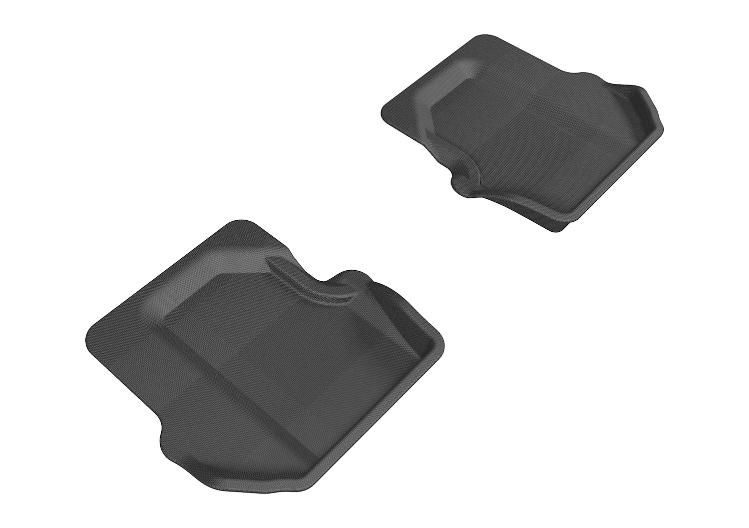 3D Maxpider 2005-2012 Porsche 912 Carrera Convertible No Bose Custom Fit Kagu 2nd Row Carbon Fiber Embossed Pattern Black Floor Mats L1PO01121509