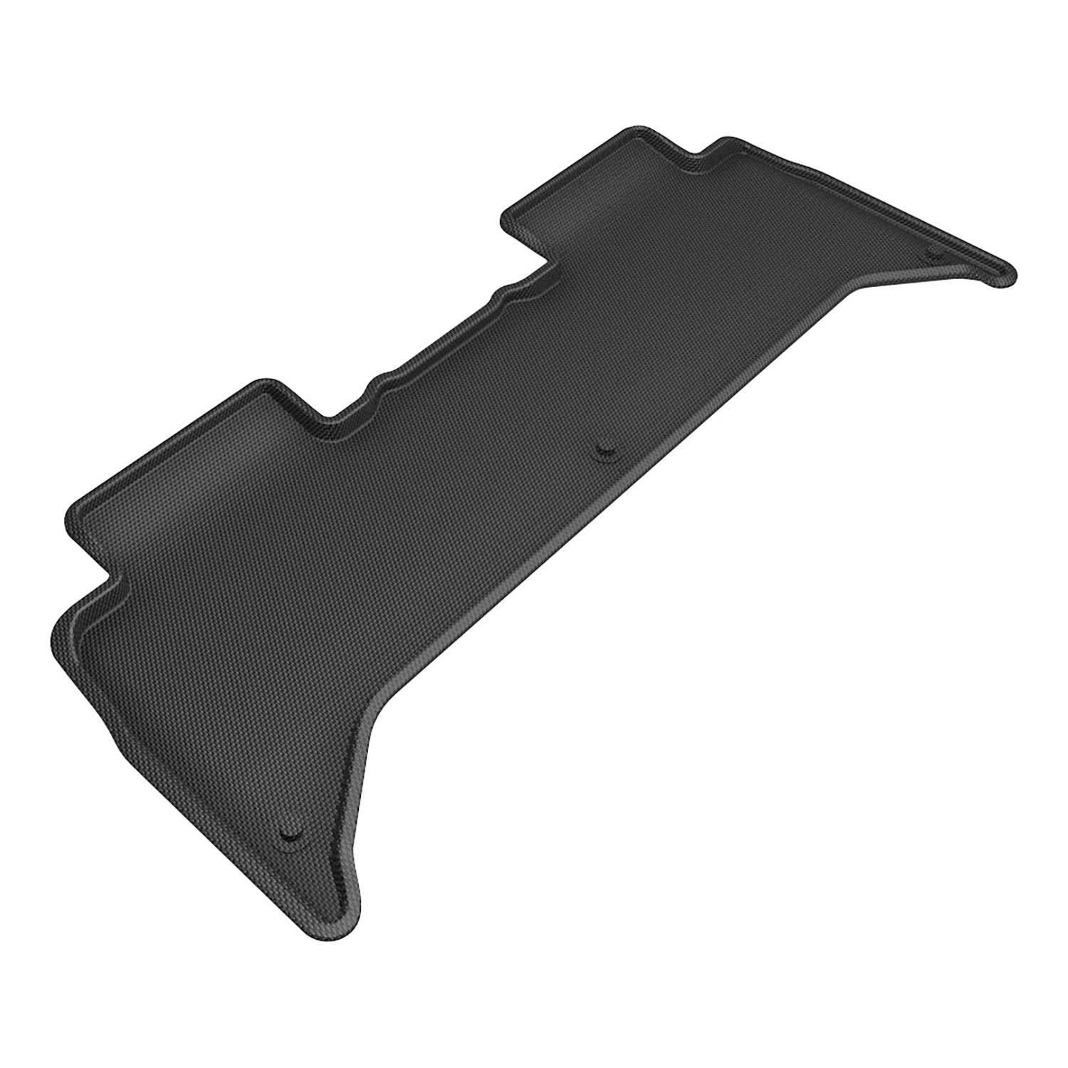 3D Maxpider 2022-2024 Rivian R1T Custom Fit Kagu 2nd Row Carbon Fiber Embossed Pattern Black Floor Mats L1RI00021509