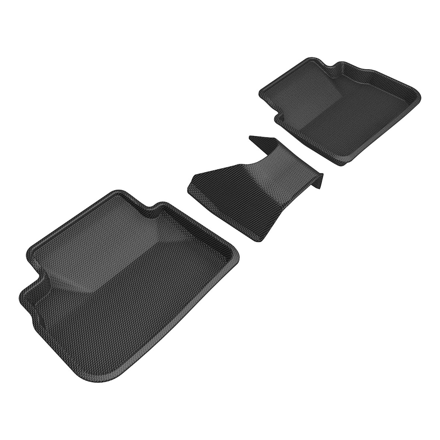 3D Maxpider 2022-2024 Subaru WRX Custom Fit Kagu 2nd Row Carbon Fiber Embossed Pattern Black Floor Mats L1SB03621509