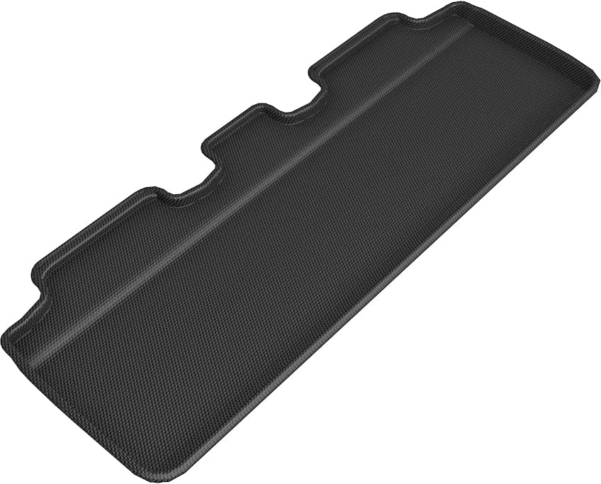 3D Maxpider 2020-2023 Tesla Model Y Custom Fit 2nd Row Black Kagu Carbon Fiber Embossed Pattern Floor Mat L1TL01721509